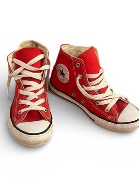 Converse Kids Red High-Top Sneakers